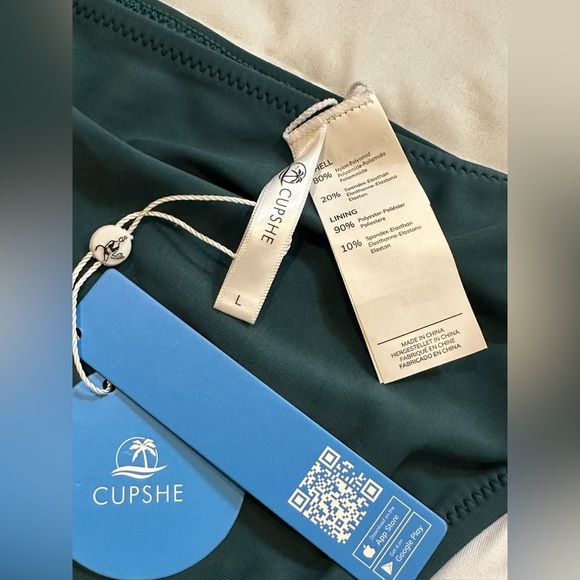 Cupshe Green and White Striped Bikini - Picture 10 of 11